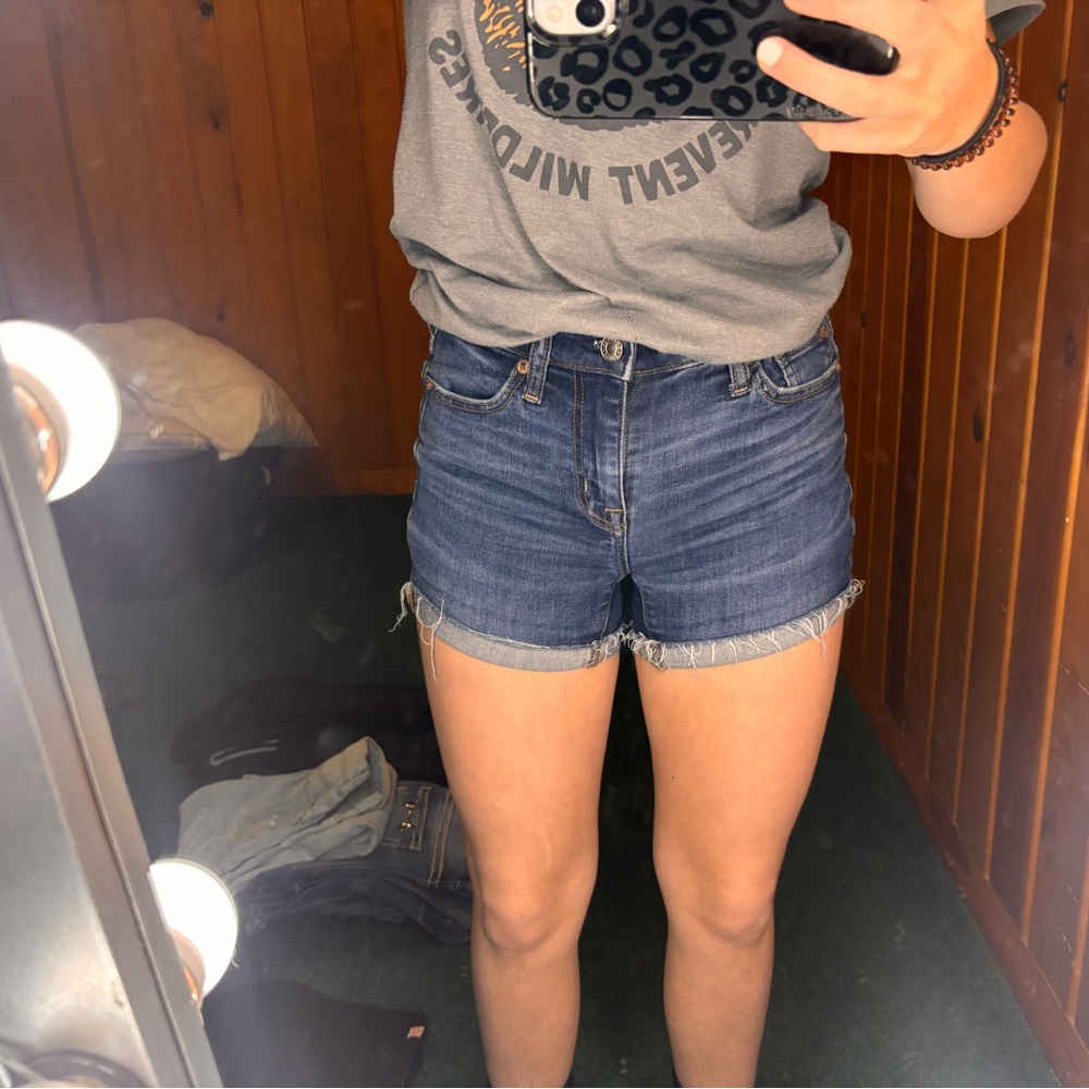 American Eagle Outfitters Dark Blue Jean Shorts